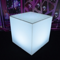 Anti-UV Harmless Light Plastic Led Cube Table KC-3004